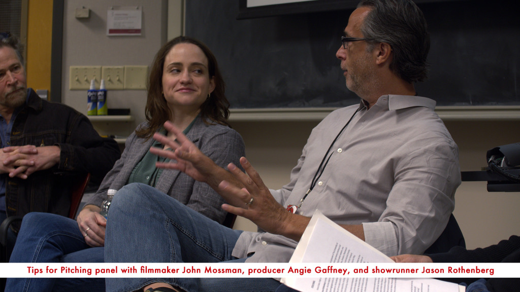 Pitch-a-Palooza with respondents writer Michael Graf, producer Angie Gaffney, showrunner Jason Rothenberg