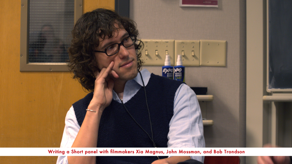 Writing a Short panel with filmmakers Xia Magnus, John Mossman, and Bob Trandson